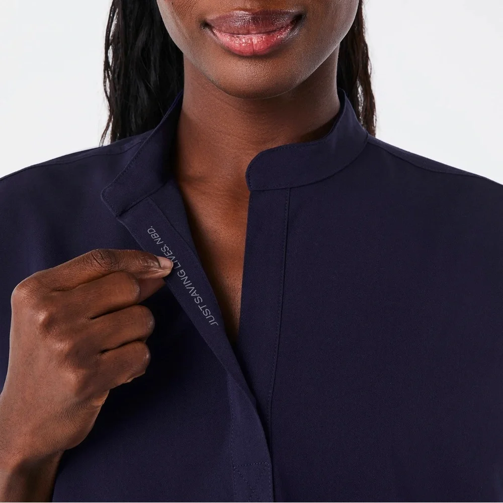 Figs Rafaella Oversized Navy Scrub Top (Size XL)